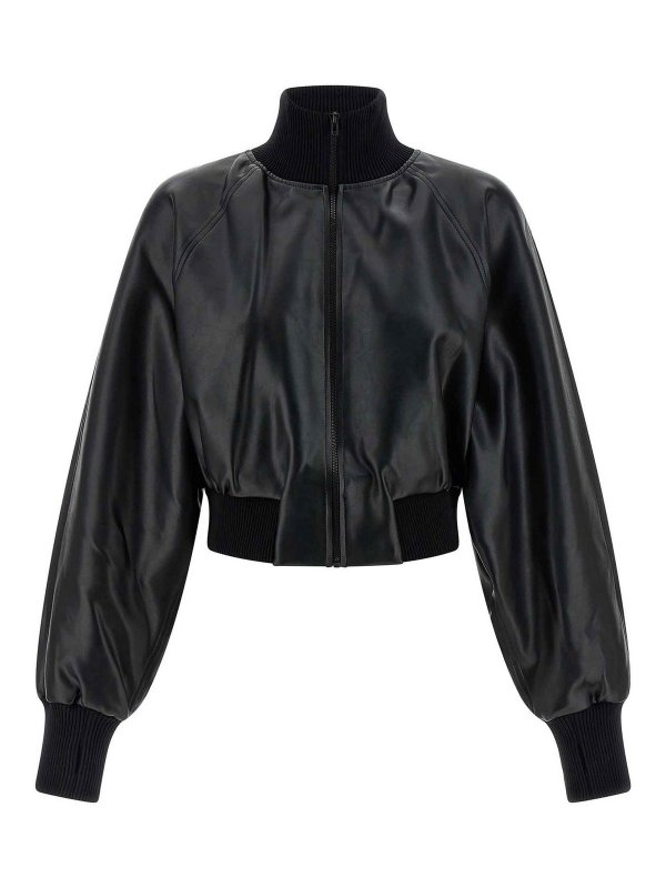Norma Kamali: bombers - High Neck Bomber Jacket