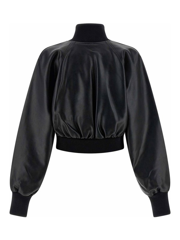 Norma Kamali: bombers online - High Neck Bomber Jacket