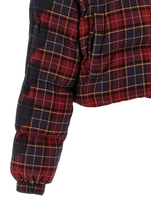 Piumino Flan Arrow Spray a quadri shop online: OFF-WHITE