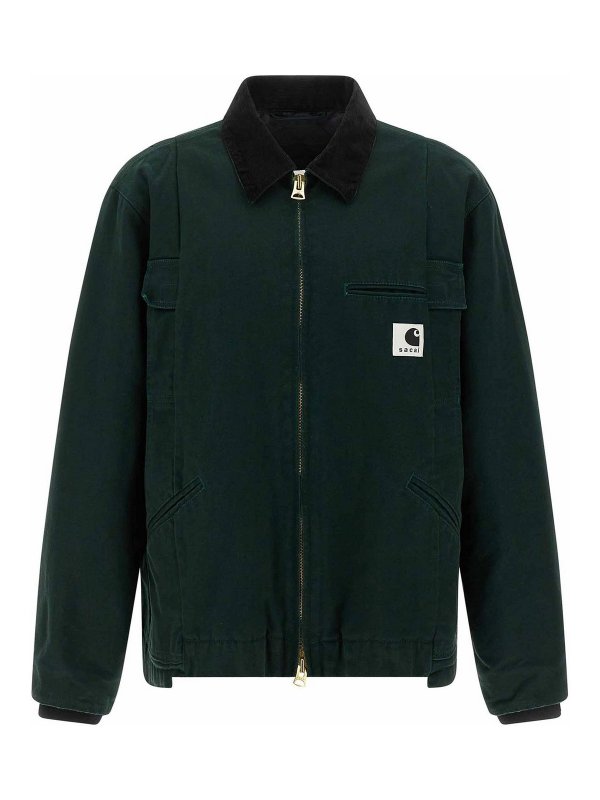 Sacai: カジュアルジャケット - カジュアルジャケット - 緑