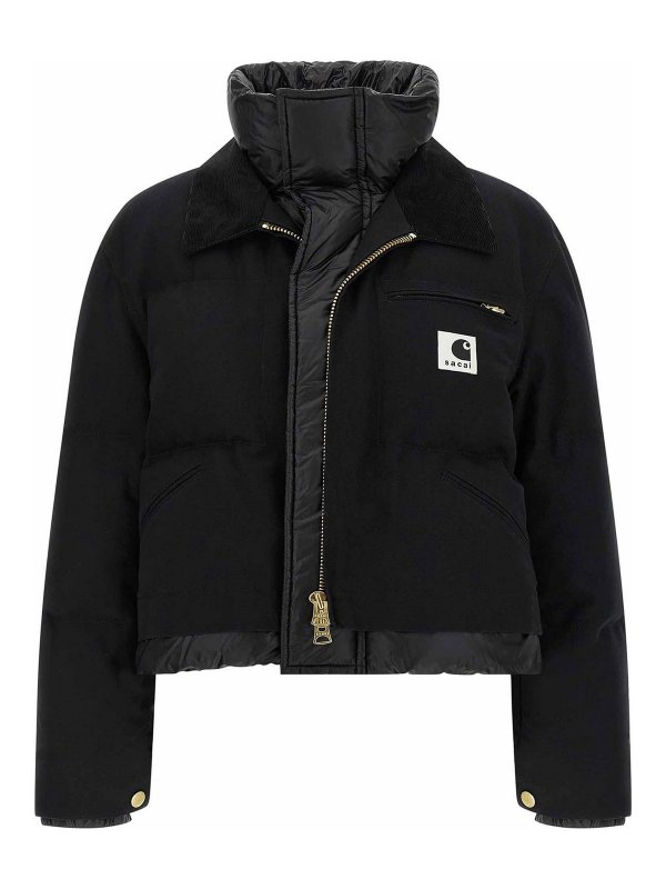 Sacai: giacche casual - Giacca a doppio strato X Carhartt Wip Capsule