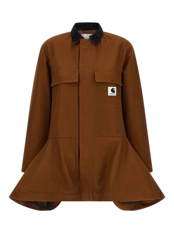 Sacai: シャツ - シャツ - ブラウン