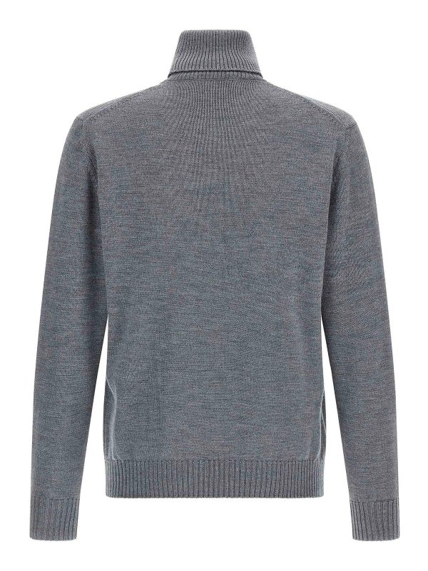 BALLANTYNE: Strickpullover mit Rundhalsausschnitt online - Rundhalspullover - Grau