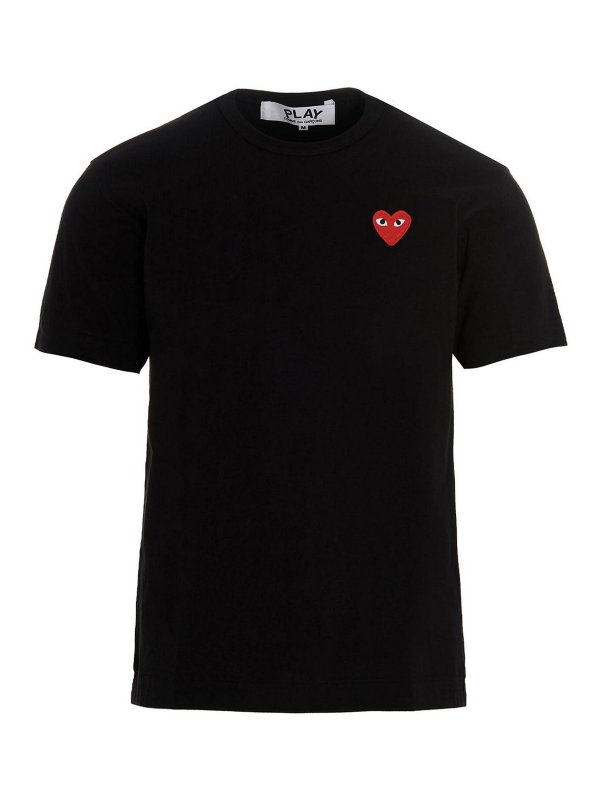 Comme des Garçons Play: T-shirts - T-Shirt - Noir
