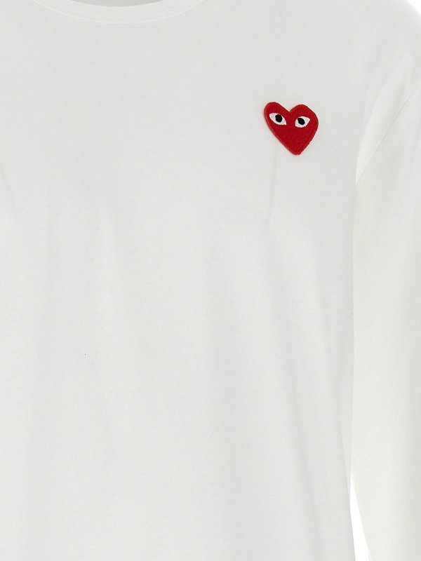 T-Shirt - Weiß shop online: Comme des Garçons Play