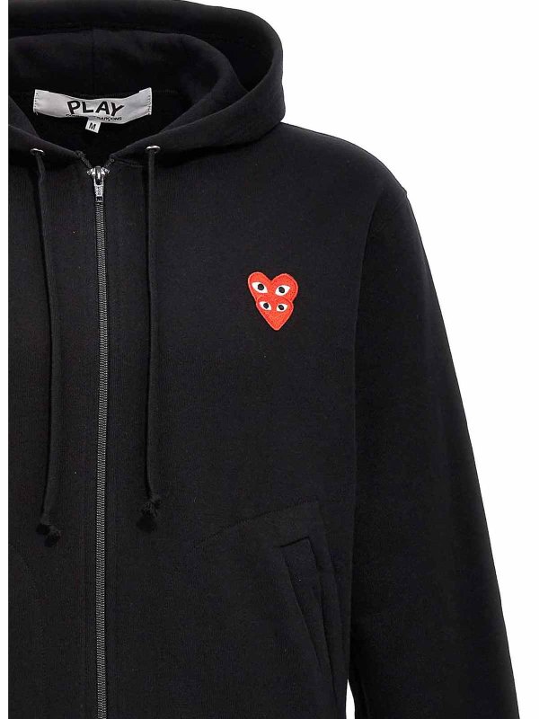 The Best Shops Comme des Garçons Play: Sweatshirts & Pulls - Sweat-Shirts - Noir