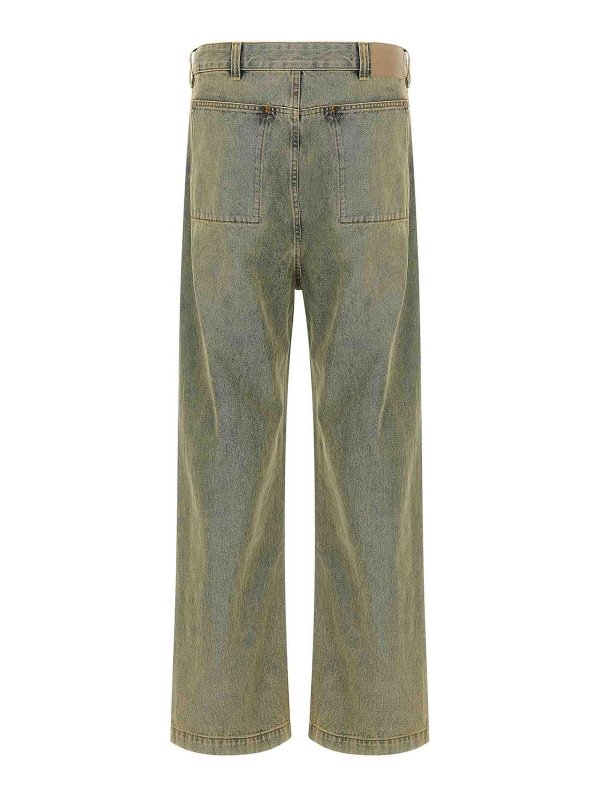 ENTIRE STUDIOS: straight leg jeans online - Gem Surface Wave Jeans