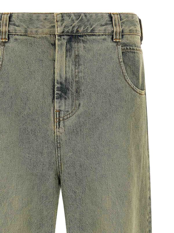 The Best Shops ENTIRE STUDIOS: straight leg jeans - Gem Surface Wave Jeans