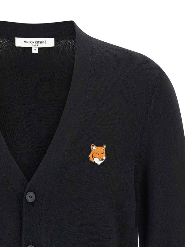 The Best Shops MAISON KITSUNÉ: カーディガン - カーディガン - 黒