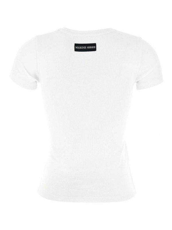 MARINE SERRE: T-shirts online - T-Shirt - Weiß