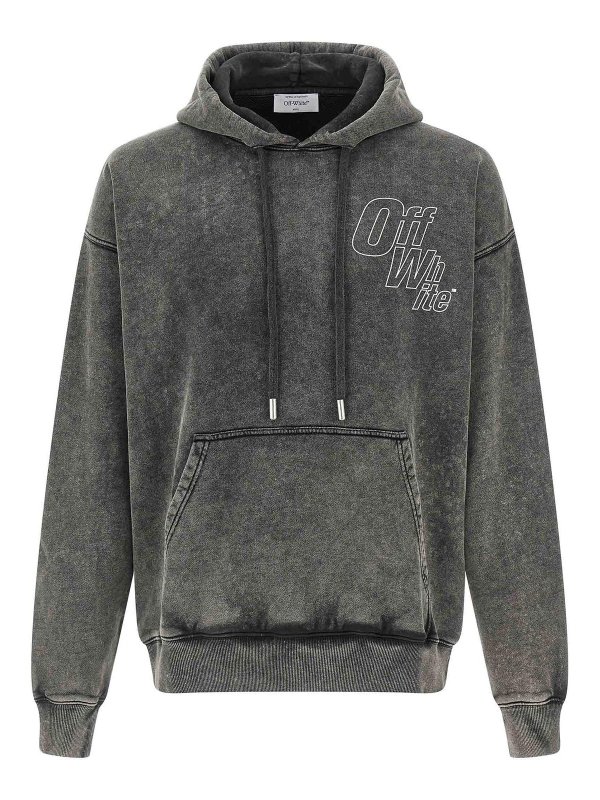 OFF-WHITE: Sudaderas y suéteres - Sudadera - Gris