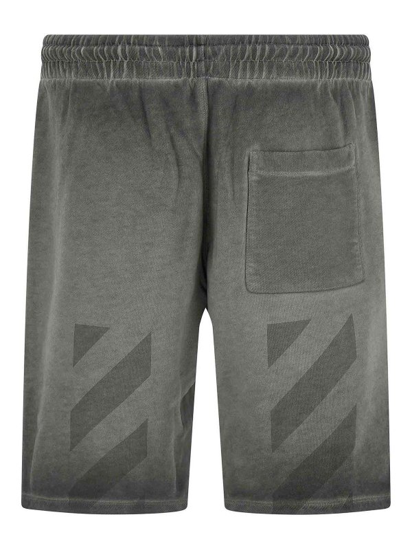OFF-WHITE: Trousers Shorts online - Laundry Diagonal Skate Bermuda Shorts