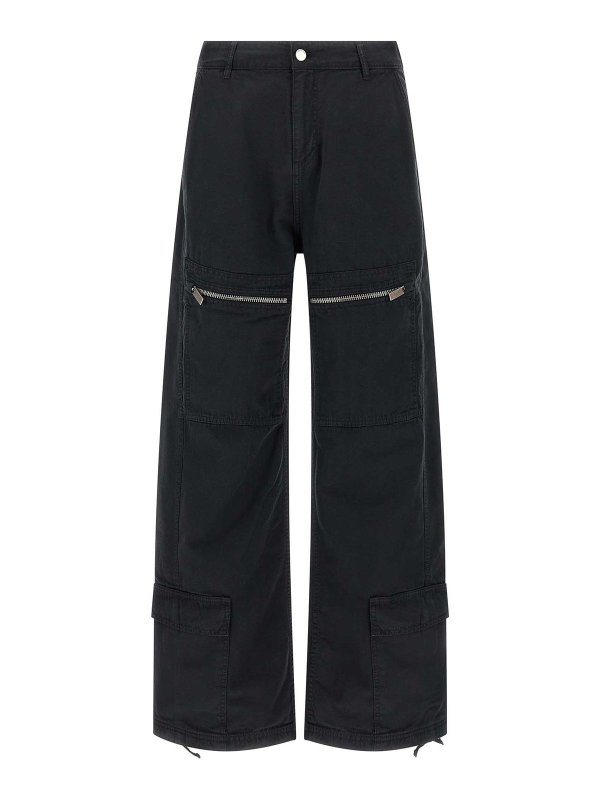 44 LABEL GROUP: Pantalons casual - Pantalons Décontractés - Noir