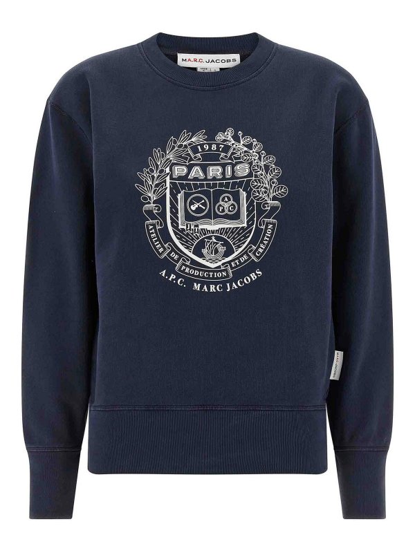 A.P.C.: Sweatshirts und Pullover - Sweatshirt - Blau