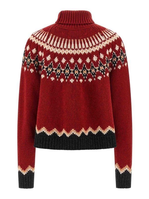 ALANUI: Pull col rond online - Pull Col Rond - Rouge