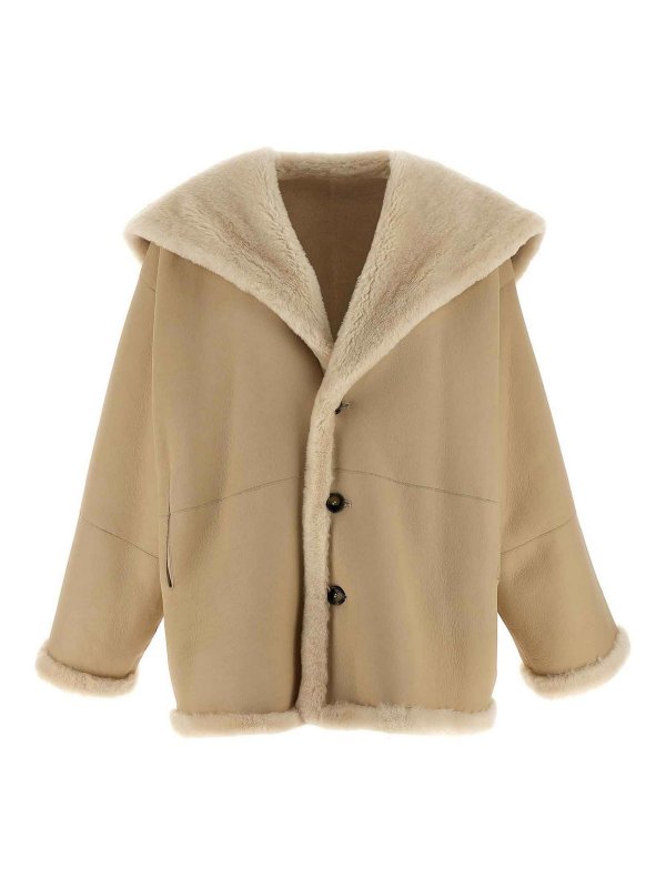 ALBERTA FERRETTI: Fur & Shearling Coats online - Reversible Sheepskin
