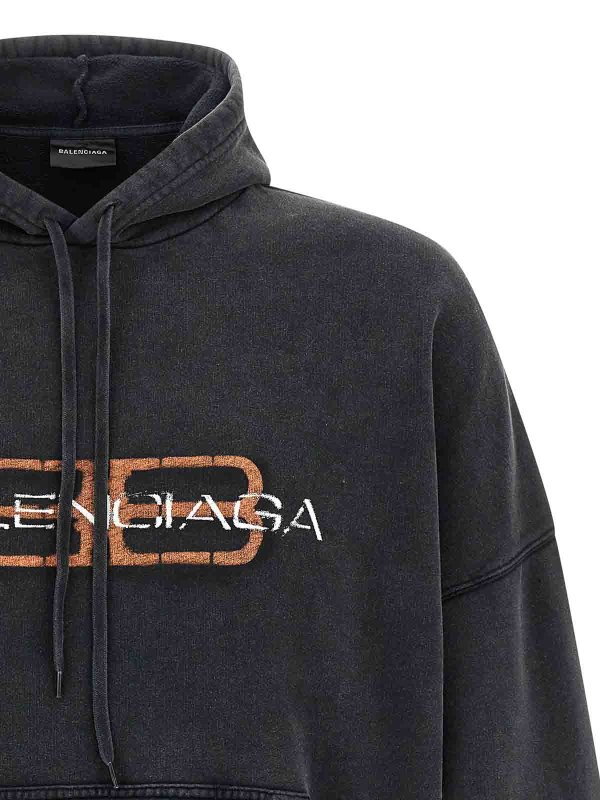 The Best Shops BALENCIAGA: Sweatshirts & Sweaters - Printed Hoodie