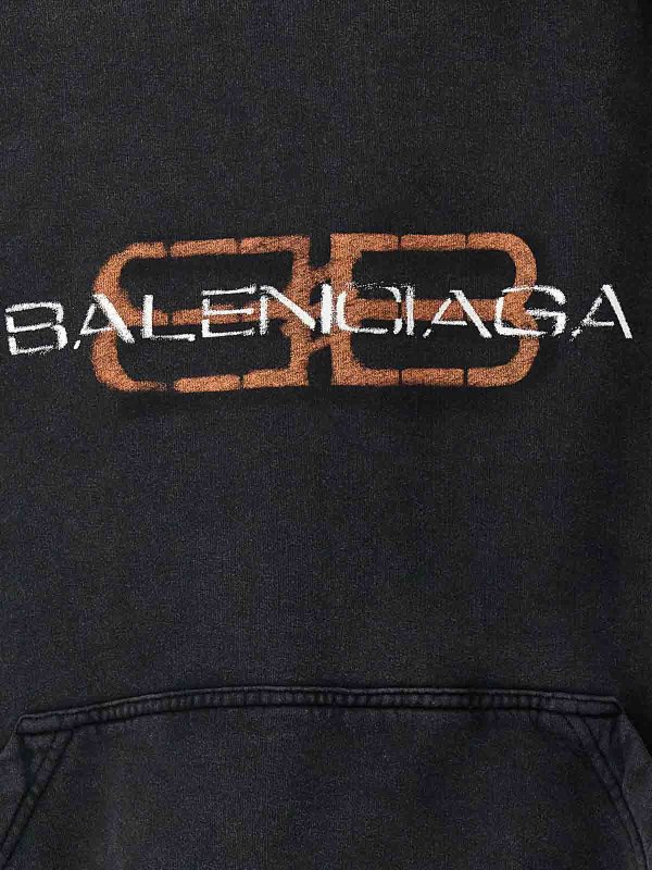 Printed Hoodie shop online: BALENCIAGA