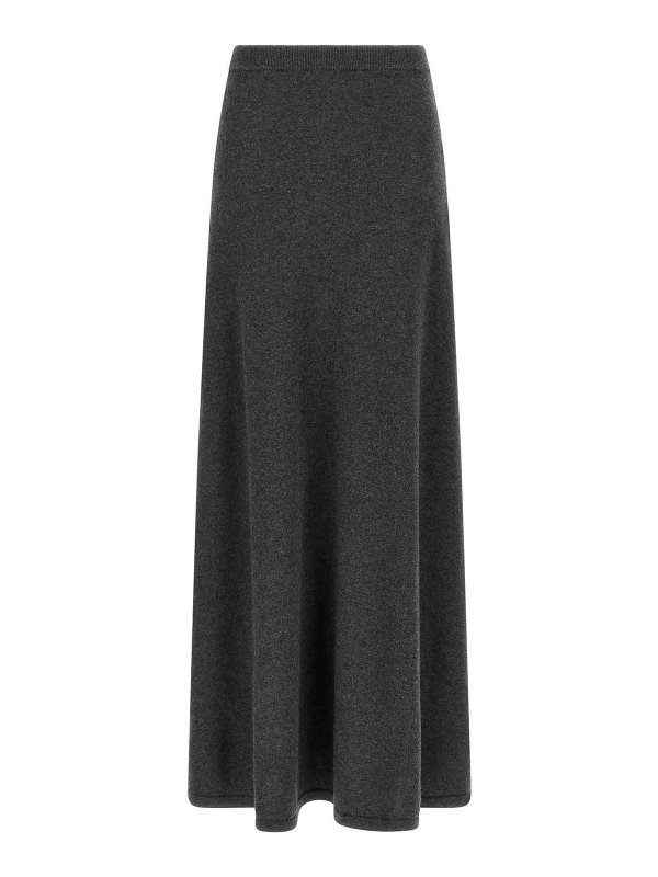 BALENCIAGA: flared jeans - Maxi Wool Skirt