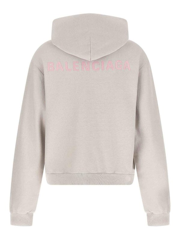 BALENCIAGA: Sweatshirts & Sweaters online - Logo Embroidery Hoodie