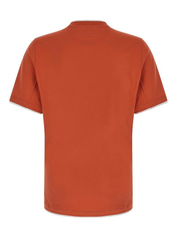 BRUNELLO CUCINELLI: t-shirts online - Double Layer T-Shirt