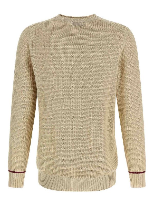 BRUNELLO CUCINELLI: Suéteres con cuello pico online - Suéter Cuello Redondo - Beis