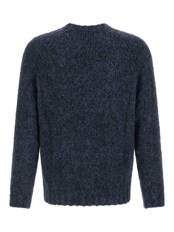 BRUNELLO CUCINELLI: Pull col rond online - Pull Col Rond - Bleu