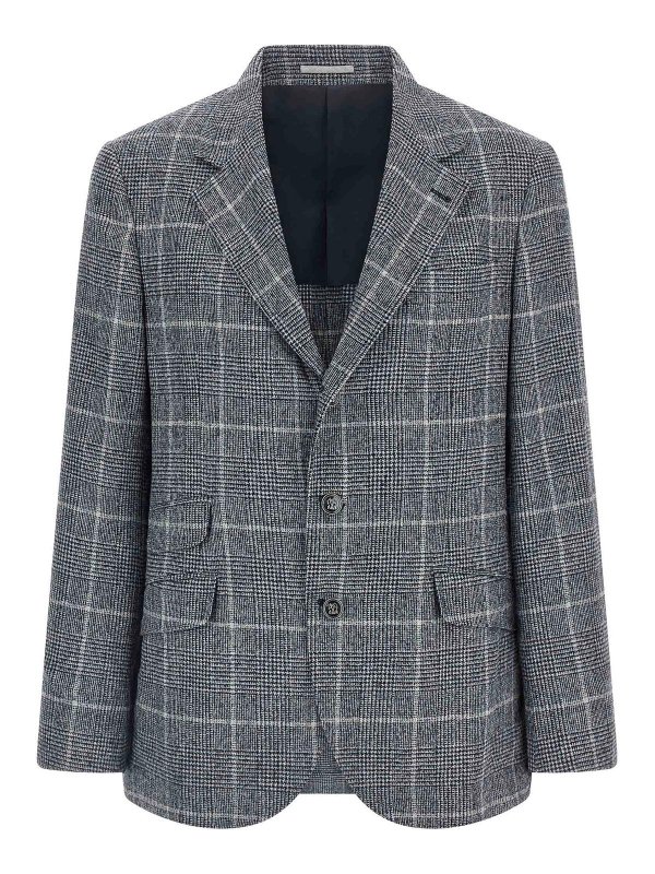 BRUNELLO CUCINELLI: Blazer - Blazer - Azul