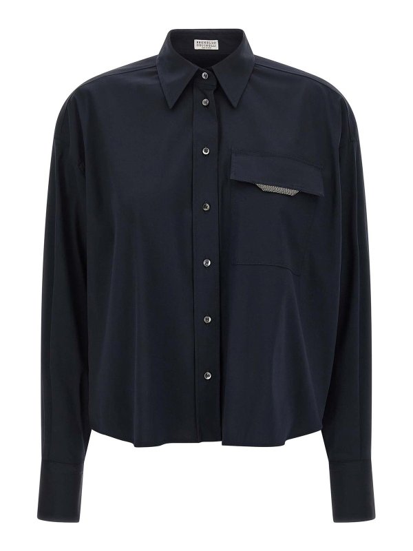 BRUNELLO CUCINELLI: Jeans acampanados - Jeans Acampanados - Azul