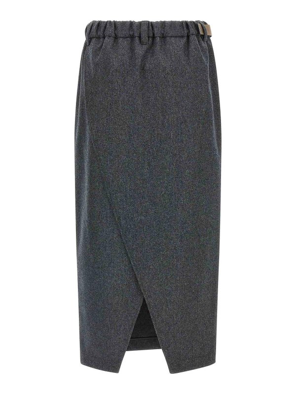 BRUNELLO CUCINELLI: Knee length skirts & Midi online - Fresh Wool Skirt