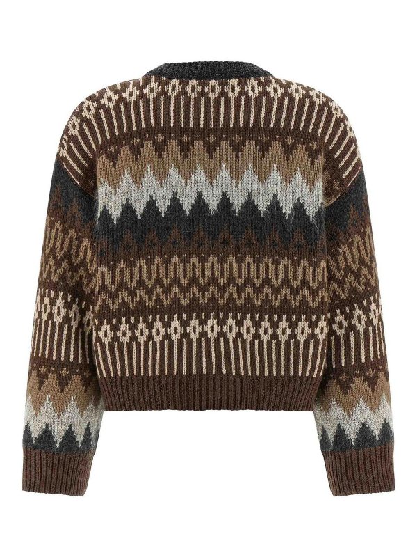 BRUNELLO CUCINELLI: crew necks online - Sequin And Cashmere Sweater