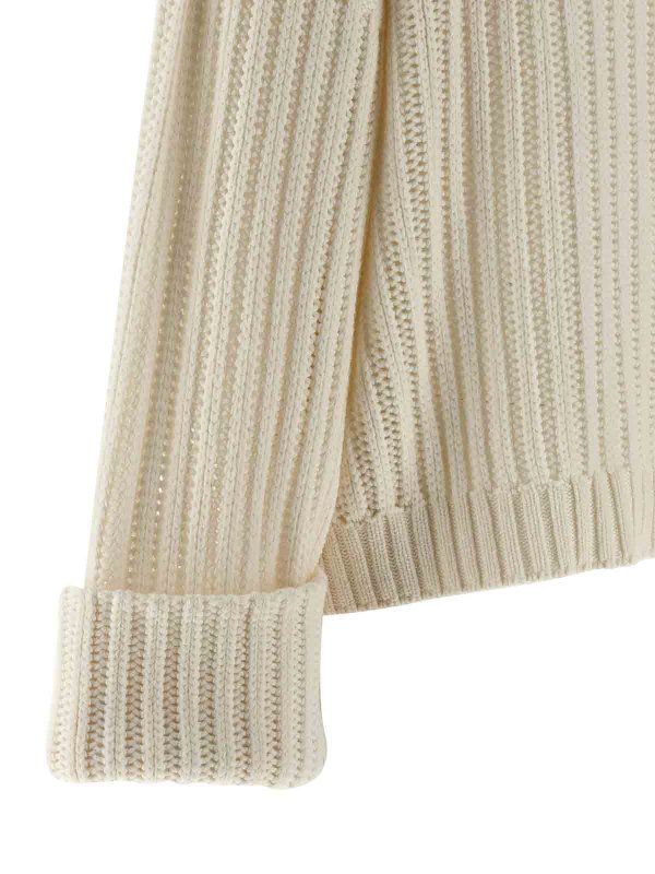 Suéter Cuello Redondo - Blanco shop online: BRUNELLO CUCINELLI