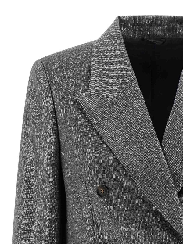 The Best Shops BRUNELLO CUCINELLI: Vestes de costume - Blazer - Argent