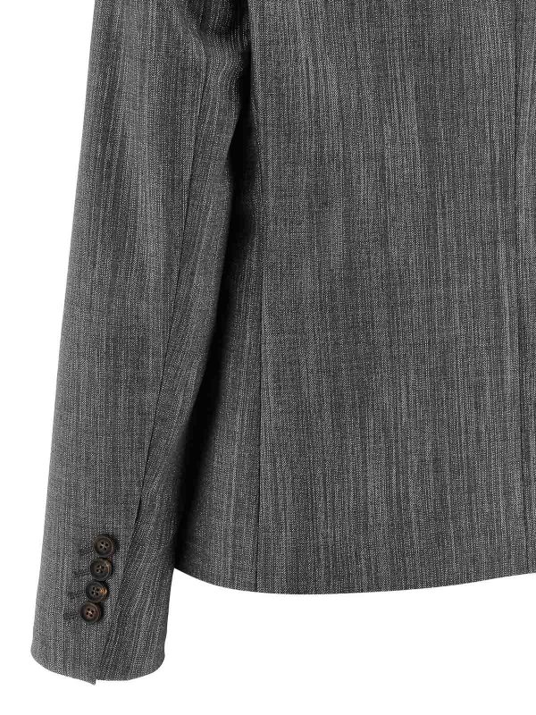 Blazer - Argent shop online: BRUNELLO CUCINELLI