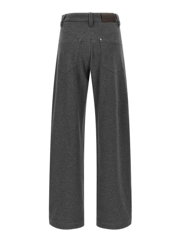 BRUNELLO CUCINELLI: Pantalons casual online - Pantalons Décontractés - Gris