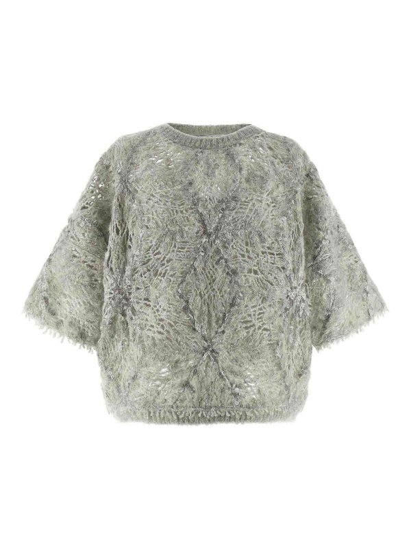 BRUNELLO CUCINELLI: crew necks - Sequin Sweater