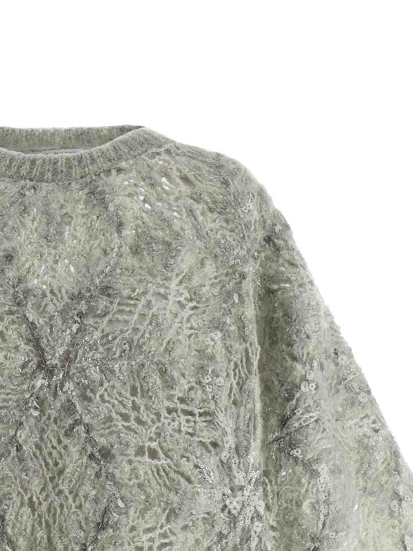 The Best Shops BRUNELLO CUCINELLI: crew necks - Sequin Sweater