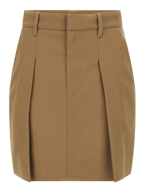 BRUNELLO CUCINELLI: mini skirts - Pleated Skirt
