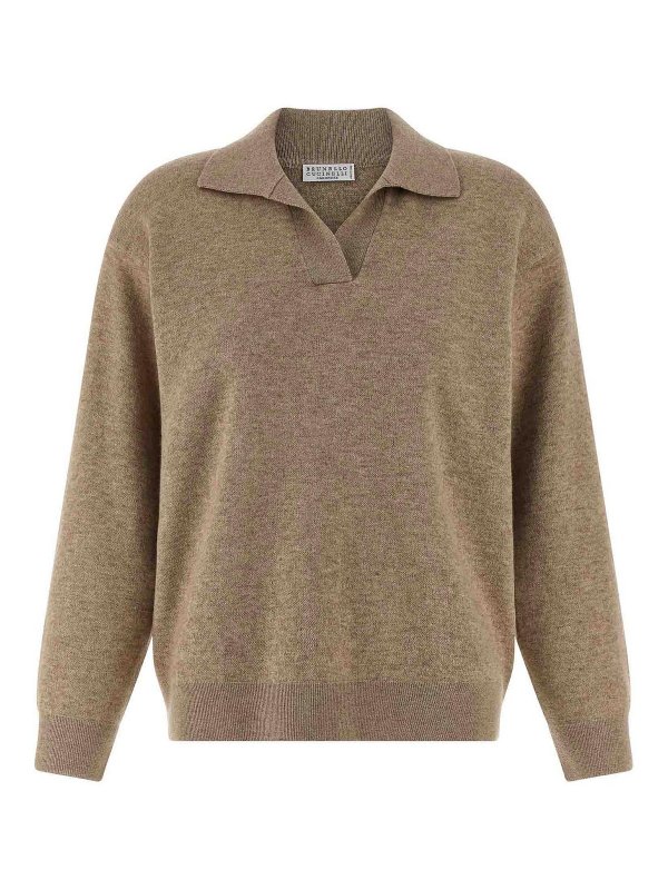 BRUNELLO CUCINELLI: Polos  - Polo - Beige