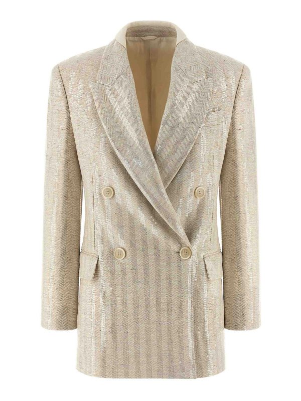 BRUNELLO CUCINELLI: blazers - Sequin Blazer
