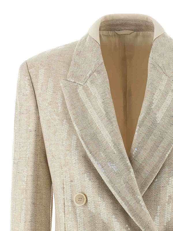 The Best Shops BRUNELLO CUCINELLI: blazers - Sequin Blazer