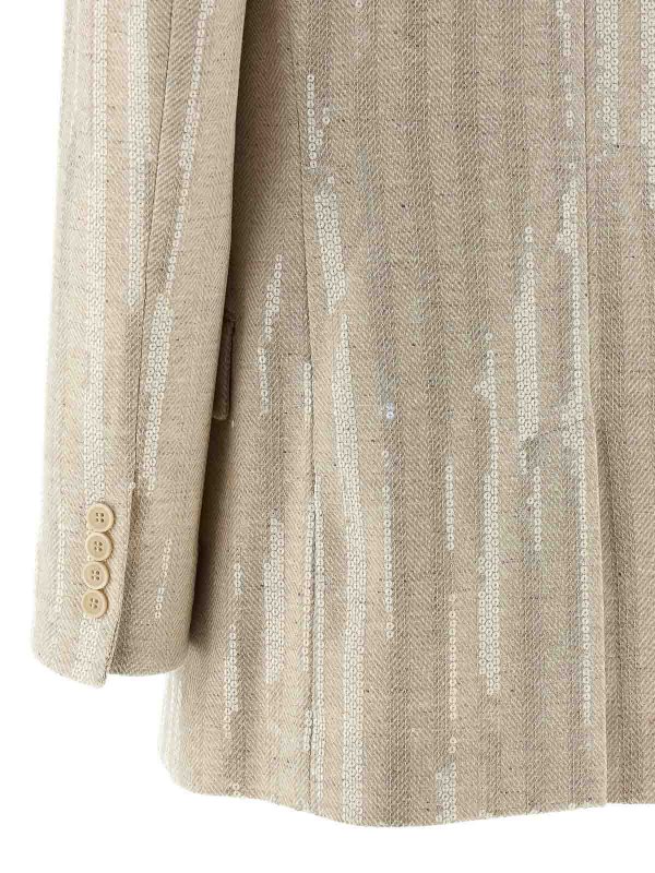 Sequin Blazer shop online: BRUNELLO CUCINELLI