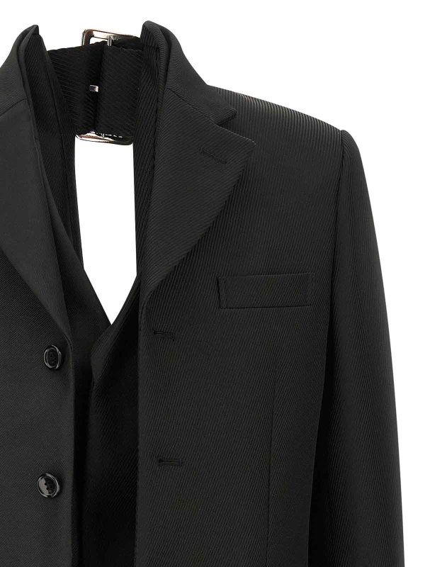 The Best Shops COMME DES GARCONS: Blazer - Blazer - Negro