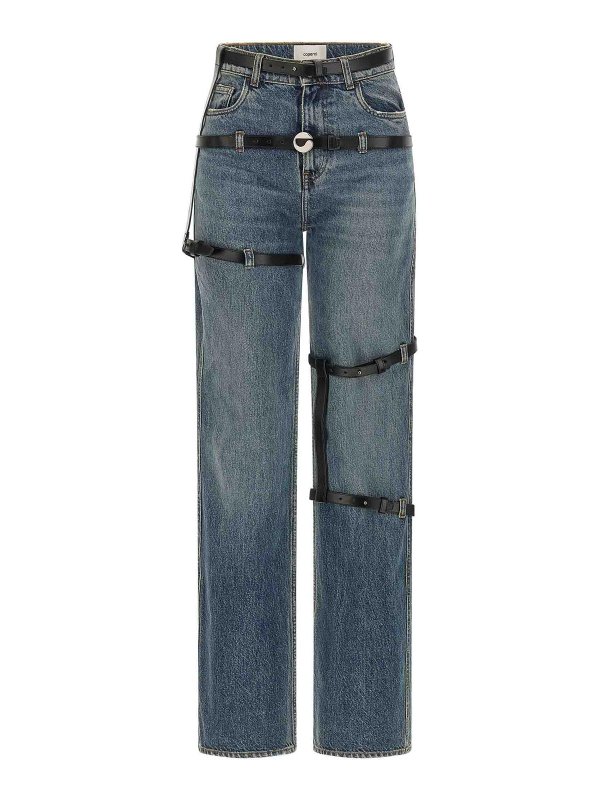 COPERNI: straight leg jeans - Multi Belt Jeans