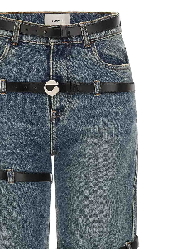 The Best Shops COPERNI: straight leg jeans - Multi Belt Jeans