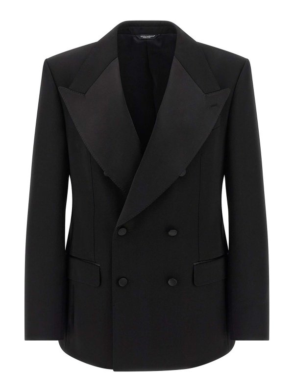 DOLCE & GABBANA: Blazer - Blazer - Negro