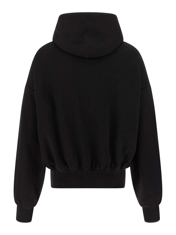 DOLCE & GABBANA: Sweatshirts & Sweaters online - Flocked Print Hoodie