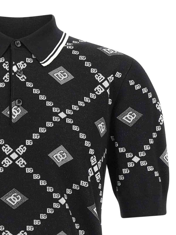 The Best Shops DOLCE & GABBANA: polo shirts - Knitted Polo Shirt