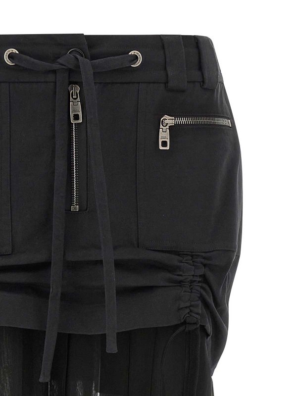 The Best Shops DOLCE & GABBANA: Knee length skirts & Midi - Twill And Chiffon Skirt