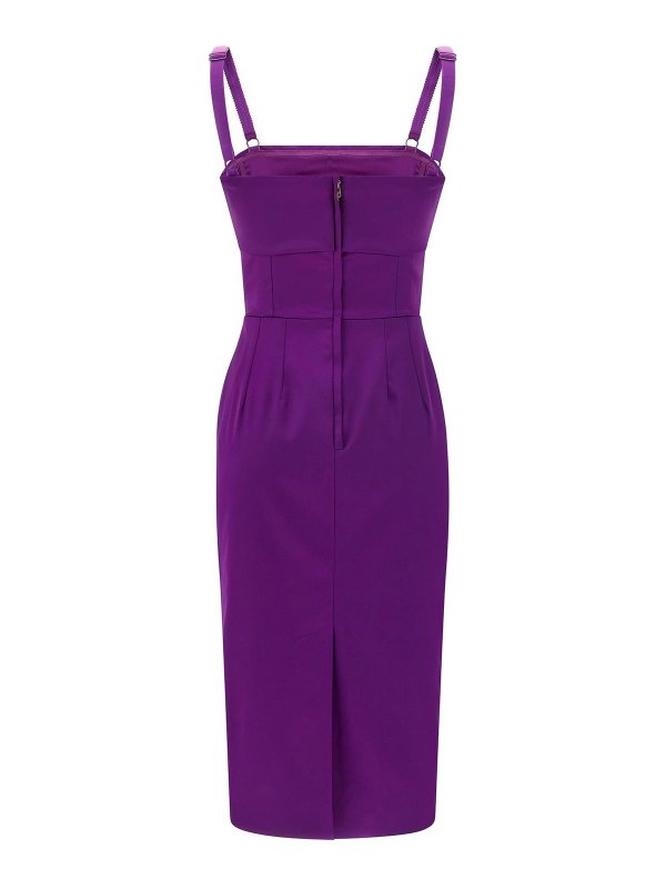 DOLCE & GABBANA: knee length dresses online - Satin Dress